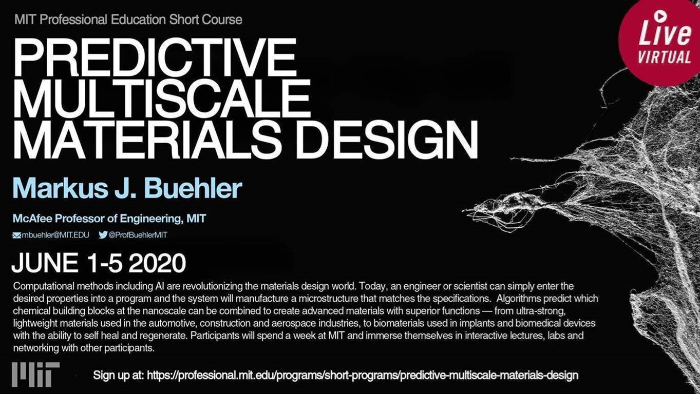 MIT Predictive Multiscale Materials Design Short Course Interagency